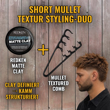 Laden Sie das Bild in den Galerie-Viewer, MULLET TEXTURED COMB - BARBER TRENDS WORLD