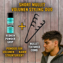 Laden Sie das Bild in den Galerie-Viewer, MULLET TEXTURED COMB - BARBER TRENDS WORLD