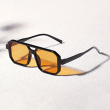 Laden Sie das Bild in den Galerie-Viewer, Fashion Sonnenbrille mit orangen Gläsern