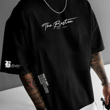 Laden Sie das Bild in den Galerie-Viewer, BAGGY TREND-SHIRT MIT ANGESAGTEN SLOGAN PRINTS - BARBER TRENDS WORLD