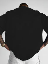 Laden Sie das Bild in den Galerie-Viewer, BAGGY TREND-SHIRT MIT ANGESAGTEN SLOGAN PRINTS - BARBER TRENDS WORLD