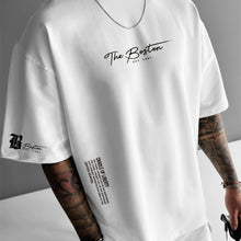 Laden Sie das Bild in den Galerie-Viewer, BAGGY TREND-SHIRT MIT ANGESAGTEN SLOGAN PRINTS - BARBER TRENDS WORLD