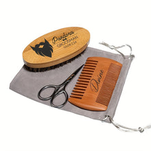 Laden Sie das Bild in den Galerie-Viewer, PREMIUM BARTPFLEGE-SET AUS SANDELHOLZ INKLUSIVE GRATIS GRAVUR - BARBER TRENDS WORLD