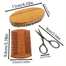 Laden Sie das Bild in den Galerie-Viewer, PREMIUM BARTPFLEGE-SET AUS SANDELHOLZ INKLUSIVE GRATIS GRAVUR - BARBER TRENDS WORLD