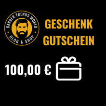 Laden Sie das Bild in den Galerie-Viewer, BARBER TRENDS WORLD GESCHENKGUTSCHEIN - BARBER TRENDS WORLD