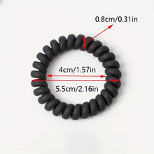 Laden Sie das Bild in den Galerie-Viewer, SPIRAL-HAARGUMMI MATT SCHWARZ – CLEANER LOOK, MAXIMALER HALT - BARBER TRENDS WORLD