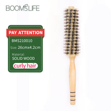 Laden Sie das Bild in den Galerie-Viewer, NATURHAAR RUNDBÜRSTE IDEAL ZUM GLÄTTEN DEINES BARTES - BARBER TRENDS WORLD