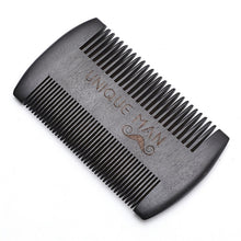 Laden Sie das Bild in den Galerie-Viewer, BARTKAMM AUS SCHWARZEM SANDELHOLZ - BARBER TRENDS WORLD
