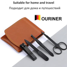 Laden Sie das Bild in den Galerie-Viewer, 4-TEILIGES MANIKÜRE-SET AUS EDELSTAHL FÜR MÄNNER - BARBER TRENDS WORLD