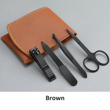 Laden Sie das Bild in den Galerie-Viewer, 4-TEILIGES MANIKÜRE-SET AUS EDELSTAHL FÜR MÄNNER - BARBER TRENDS WORLD
