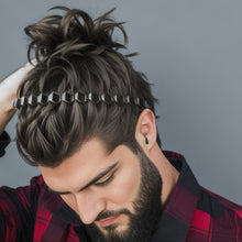 Laden Sie das Bild in den Galerie-Viewer, HAARREIFEN FÜR MÄNNER AUS METALL - BARBER TRENDS WORLD