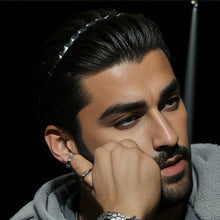 Laden Sie das Bild in den Galerie-Viewer, HAARREIFEN FÜR MÄNNER AUS METALL - BARBER TRENDS WORLD