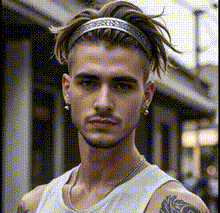 Laden Sie das Bild in den Galerie-Viewer, HAARREIFEN FÜR MÄNNER AUS METALL - BARBER TRENDS WORLD