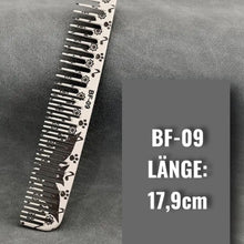 Laden Sie das Bild in den Galerie-Viewer, PROFI-KÄMME AUS DEM BARBER SHOP MIT FLEDERMAUS GRAVUR! - BARBER TRENDS WORLD