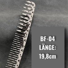 Laden Sie das Bild in den Galerie-Viewer, PROFI-KÄMME AUS DEM BARBER SHOP MIT FLEDERMAUS GRAVUR! - BARBER TRENDS WORLD