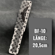 Laden Sie das Bild in den Galerie-Viewer, PROFI-KÄMME AUS DEM BARBER SHOP MIT FLEDERMAUS GRAVUR! - BARBER TRENDS WORLD