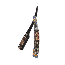 Laden Sie das Bild in den Galerie-Viewer, EDELSTAHL-RASIERMESSER MIT COOLEN PRINTS - BARBER TRENDS WORLD