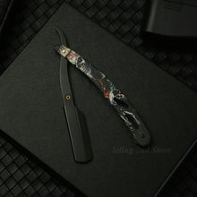 Laden Sie das Bild in den Galerie-Viewer, BARBER SHOP PROFI-RASIERMESSER MIT COOLEN TOTENKOPF- ODER CLOWN-PRINTS - BARBER TRENDS WORLD