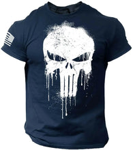 Laden Sie das Bild in den Galerie-Viewer, T-SHIRT MIT TOTENKOPF-PRINT - BARBER TRENDS WORLD