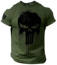 Laden Sie das Bild in den Galerie-Viewer, T-SHIRT MIT TOTENKOPF-PRINT - BARBER TRENDS WORLD