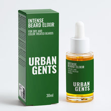 Laden Sie das Bild in den Galerie-Viewer, URBAN GENTS - INTENSE BEARD ELEXIR - FOR DRY AND COLOR TREATED BEARDS - BARBER TRENDS WORLD
