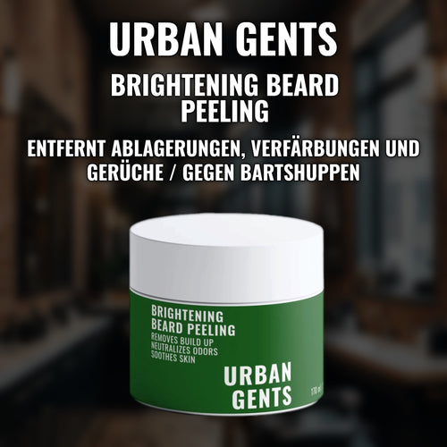 Bartpeeling gegen Nikotin-Verfärbungen und Bartschuppen