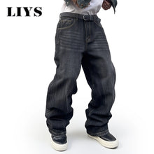 Laden Sie das Bild in den Galerie-Viewer, BAGGY BLACK JEANS – DEIN STATEMENT FÜR ECHTEN STREETSTYLE - BARBER TRENDS WORLD
