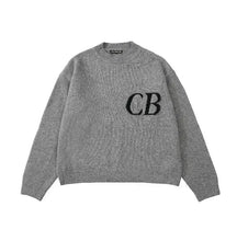 Laden Sie das Bild in den Galerie-Viewer, STRICKPULLOVER „CB“ – MINIMALISMUS MIT STATEMENT - BARBER TRENDS WORLD
