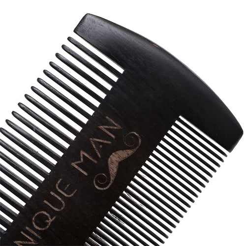 BARTKAMM AUS SCHWARZEM SANDELHOLZ - BARBER TRENDS WORLD