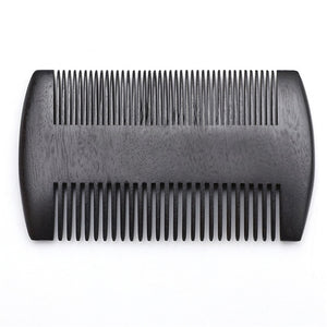 BARTKAMM AUS SCHWARZEM SANDELHOLZ - BARBER TRENDS WORLD