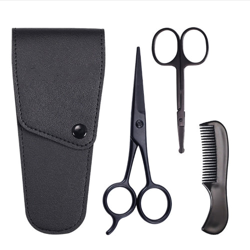 HOCHWERTIGES 3-TEILIGES BARTSCHEREN-SET - BARBER TRENDS WORLD