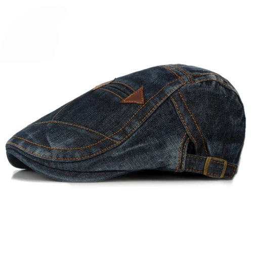 DENIM FLATCAP IN 4 TRENDIGEN FARBEN - BARBER TRENDS WORLD