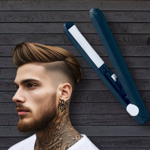 POWER MINI-GLÄTTEISEN FÜR MÄNNER MIT KERAMIK-BESCHICHTUNG - BARBER TRENDS WORLD