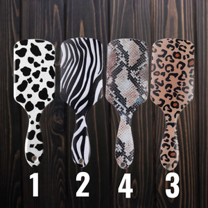 HITZBESTÄNDIGE BÜRSTEN IM ANIMAL PRINT - BARBER TRENDS WORLD