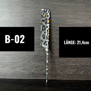 PROFESSIONELLE HAARKÄMME IN LEOPARDEN MUSTER OPTIK - BARBER TRENDS WORLD