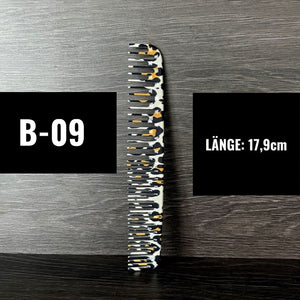 PROFESSIONELLE HAARKÄMME IN LEOPARDEN MUSTER OPTIK - BARBER TRENDS WORLD