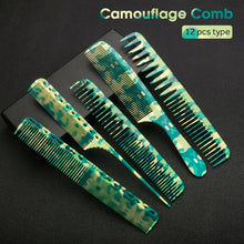 Laden Sie das Bild in den Galerie-Viewer, PROFESSIONELLE HAARKÄMME IM CAMOUFLAGE-PRINT - BARBER TRENDS WORLD
