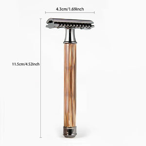 NACHHALTIGER RASIERHOBEL MIT BAMBUSGRIFF - BARBER TRENDS WORLD