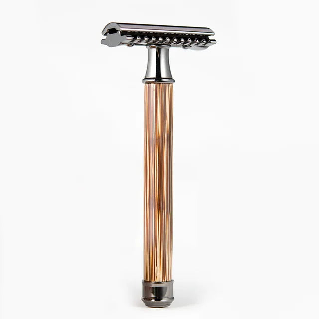 NACHHALTIGER RASIERHOBEL MIT BAMBUSGRIFF - BARBER TRENDS WORLD