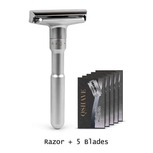 VERSTELLBARER HI-TEC RASIERHOBEL AUS EDELSTAHL - BARBER TRENDS WORLD