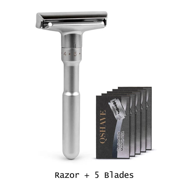 VERSTELLBARER HI-TEC RASIERHOBEL AUS EDELSTAHL - BARBER TRENDS WORLD