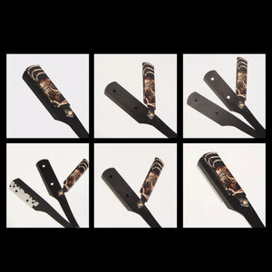 EDELSTAHL-RASIERMESSER MIT COOLEN PRINTS - BARBER TRENDS WORLD
