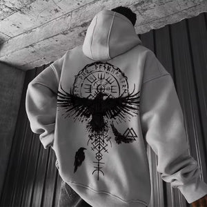 STYLISCHE HOODIES MIT VIKINGER PRINT - BARBER TRENDS WORLD