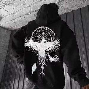 STYLISCHE HOODIES MIT VIKINGER PRINT - BARBER TRENDS WORLD