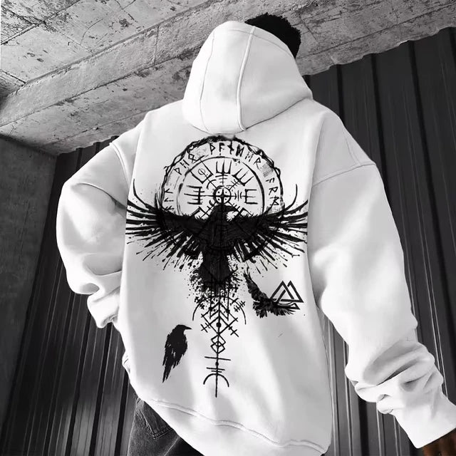 STYLISCHE HOODIES MIT VIKINGER PRINT - BARBER TRENDS WORLD