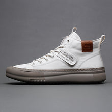 Laden und Abspielen von Videos im Galerie-Viewer, Herren MidTop ModeSneaker Einfarbige Freizeitsport Schuhe Strapazierfhige OutdoorSchuhe Frhlingskollektion Vielseitiger BusinessStil Schnrverschluss MikrofaserSynthetikObermaterial StoffInnenfutter Gummisohle KunstlederEinlegesohle
